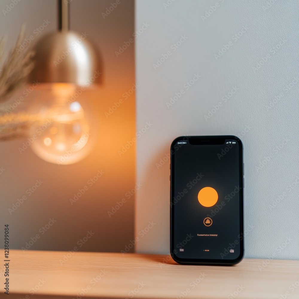 Aufkleber minimalist smart home setup sleek smart plug with seamless room integration and energy efficiency co