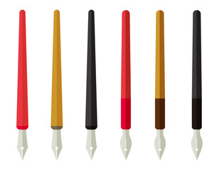 マンガ、ペン、万年筆、筆、筆記用具、文房具、つけペン、筆記具、事務用品、書く、勉強、漫画、仕事、学校、えんぴつ、ペン先、筆記、学生、学習、墨汁、黒インク、インク、手書き、ベクター、白バック、ビジネス、ライフスタイル、ベクター、白バック、ライフスタイル、サイン、仕事、計画、ビジネスアイテム、ビジネスシーン、仕事、描く、計画、アイコン、イラスト ©  NiSihSion