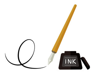 マンガ、ペン、万年筆、筆、筆記用具、文房具、つけペン、筆記具、事務用品、書く、勉強、漫画、仕事、学校、えんぴつ、ペン先、筆記、学生、学習、墨汁、黒インク、インク、手書き、ベクター、白バック、ビジネス、ライフスタイル、ベクター、白バック、ライフスタイル、サイン、仕事、計画、ビジネスアイテム、ビジネスシーン、仕事、描く、計画、アイコン、イラスト