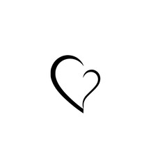 Elegant Minimalist Heart Design: Perfect for Valentine's Day cards, romantic projects, or adding a touch of love to your designs. Simple, clean lines create a timeless symbol of affection.