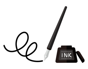 マンガ、ペン、万年筆、筆、筆記用具、文房具、つけペン、筆記具、事務用品、書く、勉強、漫画、仕事、学校、えんぴつ、ペン先、筆記、学生、学習、墨汁、黒インク、インク、手書き、ベクター、白バック、ビジネス、ライフスタイル、ベクター、白バック、ライフスタイル、サイン、仕事、計画、ビジネスアイテム、ビジネスシーン、仕事、描く、計画、アイコン、イラスト