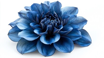 Stunning Blue Dahlia Bloom: A Captivating Close-Up