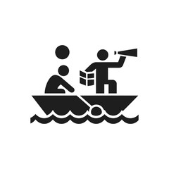 Rowing Boat Icon © Visual language