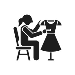Tailoring dress icon