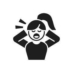 Person stressed icon