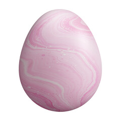 Fototapeta premium Easter egg on a transparent background, 3d rendering