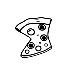 Pizza Slice: A Delicious Slice of Italian Cuisine. This image showcases a single slice of pizza, perfect for food blogs, restaurants, or anyone with a pizza craving!