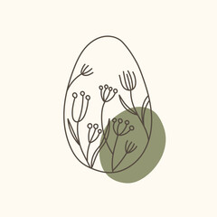 Easter egg icon. Illustration of Spring or Easter. Perfect for banner, postcard, poster, party and other decorations.