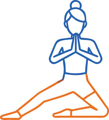 person in yoga pose