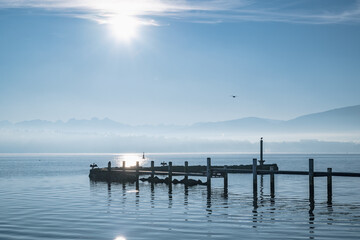 Obraz premium Quand le Lac Respire l’Hiver