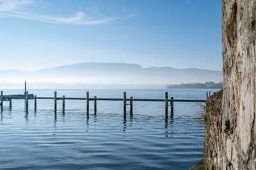 Fototapeta premium Quand le Lac Respire l’Hiver
