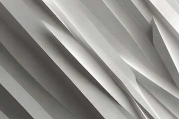 Obraz premium White geometric abstract background overlap layer on bright space with lines effect decoration. Generative AI