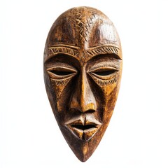 Intricately Carved Wooden Mask: A Cultural Artifact Reflecting Traditional Artistry and Spiritual Significance