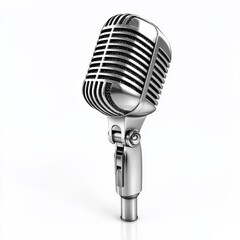 Fototapeta premium microphone isolated on white background.