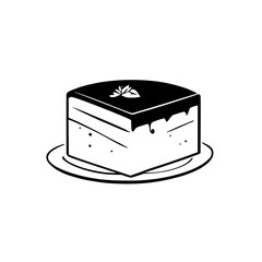 A delectable chocolate cake, layered and rich, sits on a plate. This image is perfect for bakeries, dessert menus, and food blogs.