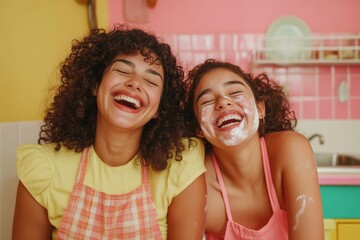 Contemporary Reconciliation Vibrant Forgive Mom and Dad Day Cooking Experience with Pastel Accents - Emotional Healing and Family Bonding in Lifestyle