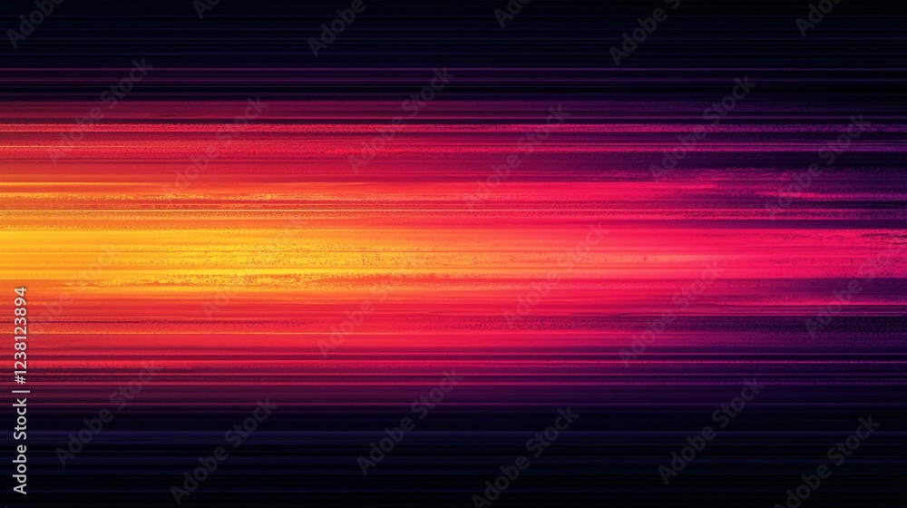 Poster vibrant gradient lines with bold colors and abstract style