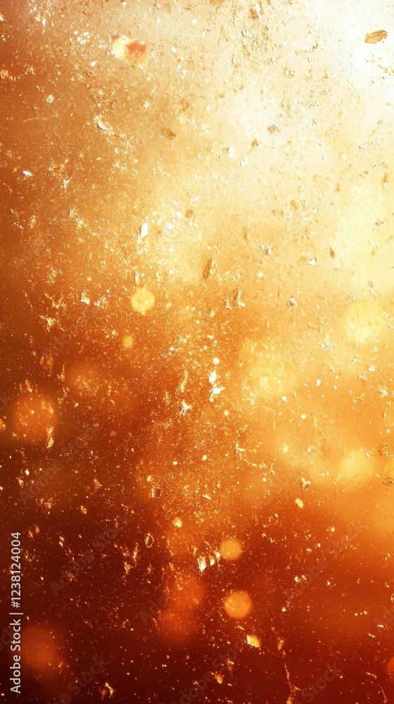 Poster golden abstract background with sparkles and glittering texture