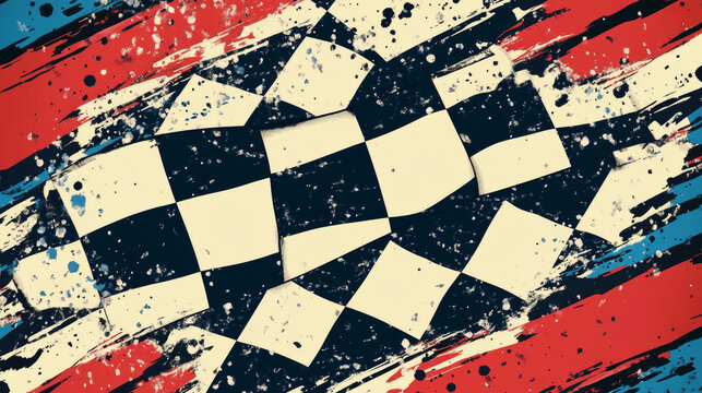Diploma certificate race sport winner, vector template. Racing checkered flag background frame. Achievement certificate, first place award of car, kart, motorcycle racing, motocross and rally