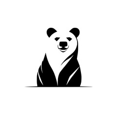 Majestic Polar Bear: A Stunning Minimalist Vector Illustration. Perfect for logos, branding, and nature-themed designs.