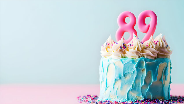 Happy Birthday 89th on the cake