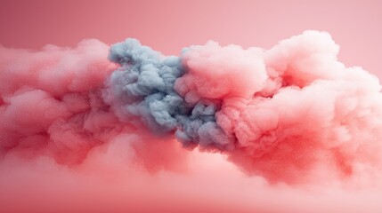 Fototapeta premium Vibrant Pink and Blue Smoke Clouds Abstract Background for Creative Use