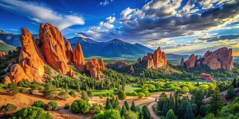 Colorado's Garden of the Gods: Stunning panoramic views.