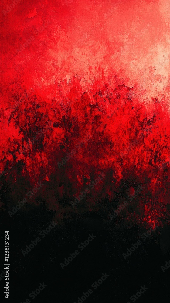 Poster abstract textured background in red and black color palette