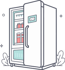 illustration of a refrigerator