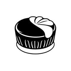 A delectable chocolate cake with whipped cream, a delightful dessert for chocolate lovers. Indulge in this sweet treat, perfect for satisfying your cravings.