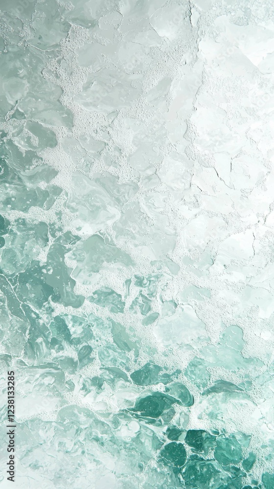 Poster serene turquoise abstract textured background with soft waves