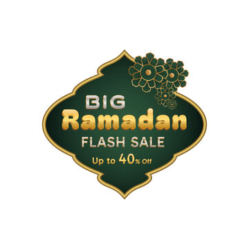 Ramadan islamic label, tags or emblem, lantern, decoration, moon, element for banner, flyer, voucher, brochure, digital marketing, and promotion. Holiday festive premium label vector illustration