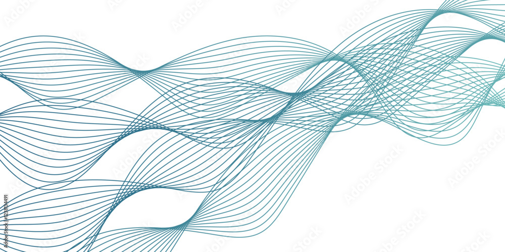 Poster abstract graphic with wave motion lines for modern and minimalist designs.digital frequency track eq