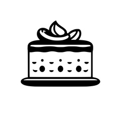 A delectable cake, layered and iced to perfection. This image is perfect for bakery websites, cookbooks, or food blogs. It showcases the art of cake making.