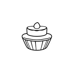 Scrumptious Cupcake: A Delightful Dessert. Sweet Pastry, Vanilla Icing, and Chocolate Sprinkles. Perfect for Birthdays and Celebrations!