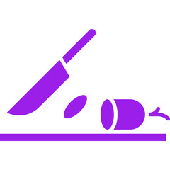 Chop icon single vector illustration