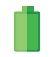 Sustainable energy green battery vector illustration.