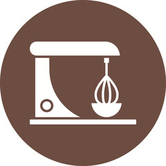 Electric Mixer icon single vector illustration