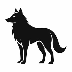 wolf head vector