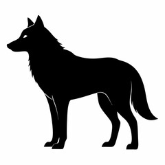 vector illustration of wolf