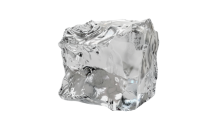 Ice cube rotating, perfect for compositing, with alpha channel