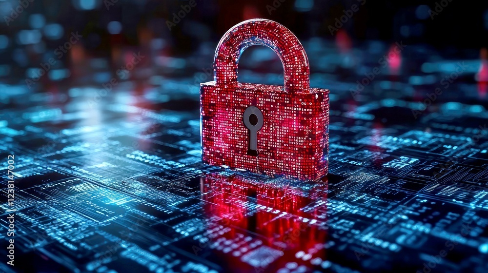 Poster digital fortress: a cyber security masterpiece. explore the intricate world of data protection, encr