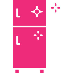 Refrigerator icon single vector illustration