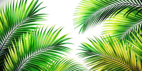 Wild Jungle Palm Leaves Coloring Page