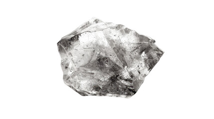 Naklejka premium Rough diamond shining with transparent background isolating gemstone