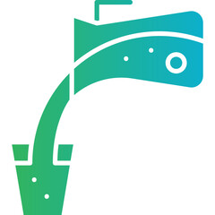 Pour icon single vector illustration