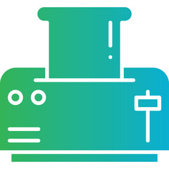 Toaster icon single vector illustration