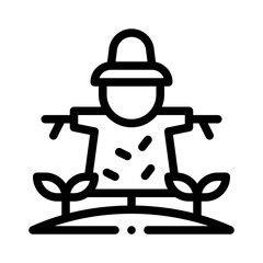 scarecrow line icon