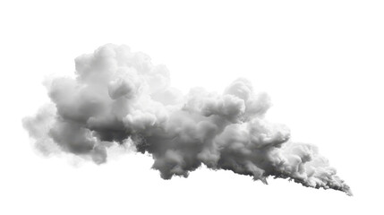 White smoke or cloud isolated on transparent background