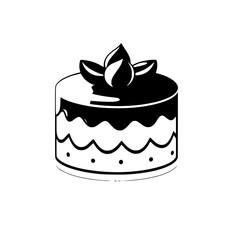 A delectable chocolate cake, layered with vanilla cream, adorned with chocolate ganache and a delicate whipped cream rose. Perfect for birthdays and celebrations!